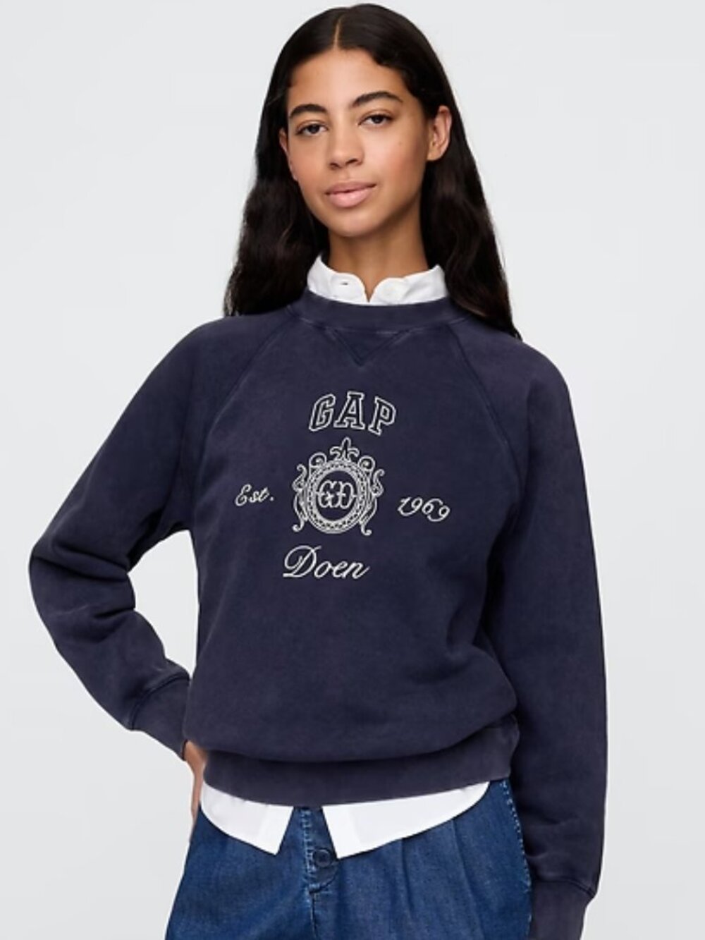 NWT Gap × DÔEN | VintageSoft Logo Sweatshirt